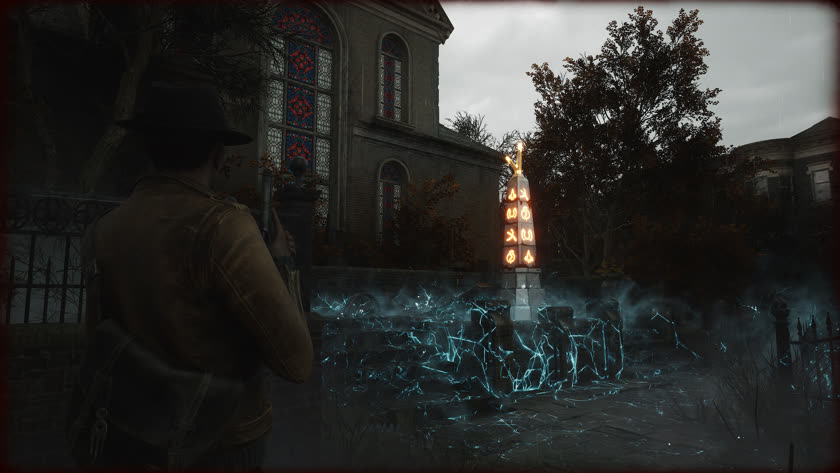 The Sinking City 2 official screenshot showing a flooded Arkham district